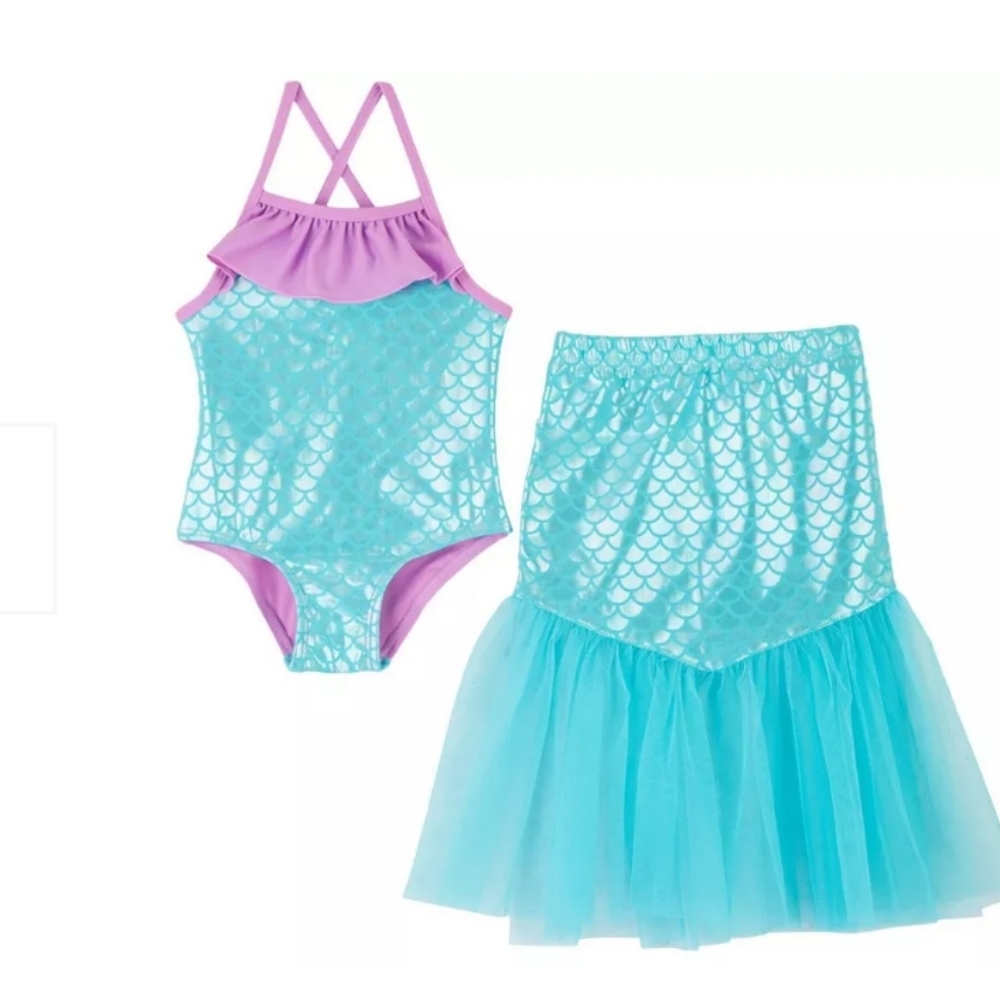 🎀 2-PIECES GIRL SWIM SIZE (6X).